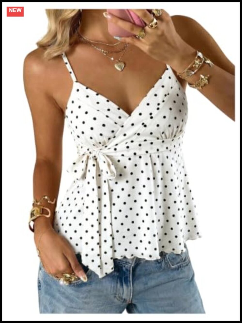 Women's Babydoll Crop Wrap Tank Top Sleeveless V-Neck Soft Stretchy Summer